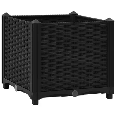 vidaXL Visoka greda 40x40x38 cm polipropilen