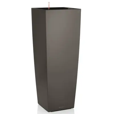 LECHUZA Cvetlično korito Cubico Alto 40 ALL-IN-ONE barva oglja