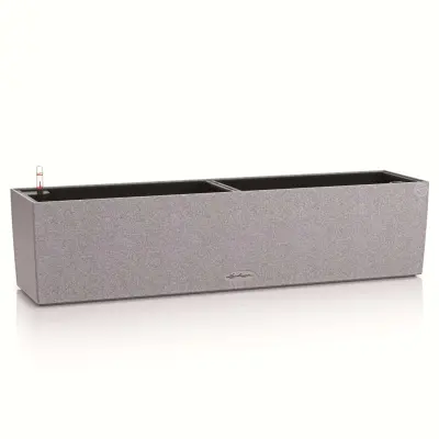 LECHUZA Cvetlično korito BALCONERA Stone 80 ALL-IN-ONE sivo