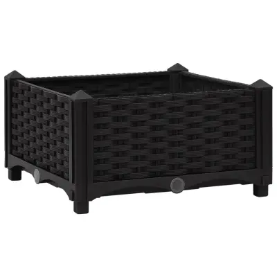 vidaXL Visoka greda 40x40x23 cm polipropilen