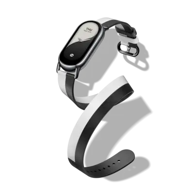 Xiaomi Smart Band 8 Double Wrap Strap, Black/White