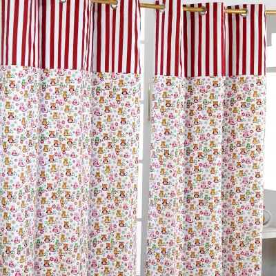 Homescapes Owls Printed Ready Made Eyelet Curtain Par, 137x182 cm Drop