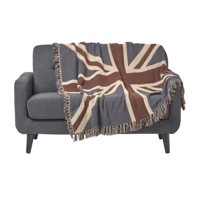 Bombažna odeja z zastavo Union Jack, 125x150 cm