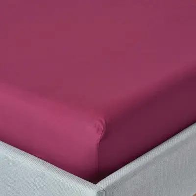 Homescapes Slivova egipčanski bombaž 30 cm globok prilegajoči se prtljažnik 200 niti, 90x190 cm