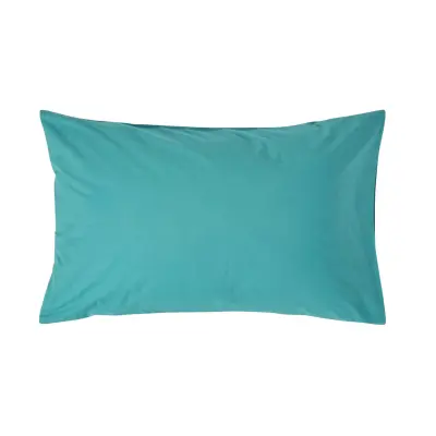 Homescapes Teal prevleka za blazino iz egipčanskega bombaža za gospodinje 200 niti, 50x75 cm
