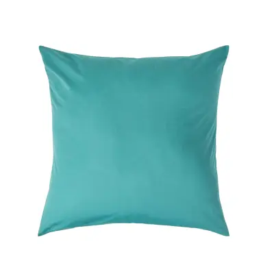 Homescapes Teal prevleka za vzglavnik iz egiptovskega bombaža, 200 niti, 80x80 cm