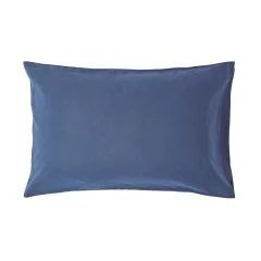 Homescapes mornarsko modra lanena prevleka za blazino za gospodinje, 50x75 cm