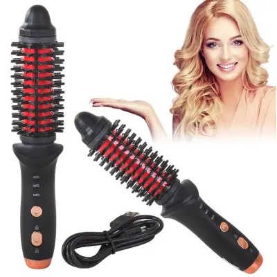 2v1 aku. 4000mAh keramična krtača za kodranje las ionizacija do 180°C