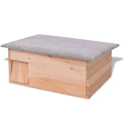 vidaXL Hišica za Ježe 45x33x22 cm Les