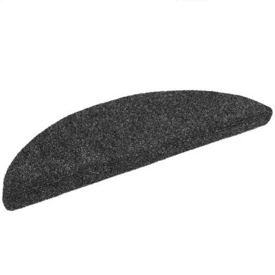 vidaXL Samolepilne preproge za stopnice 15 kosov 56x17x3cm temno sive