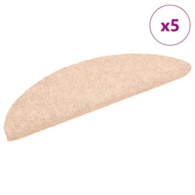 vidaXL Samolepilne preproge za stopnice 5 kosov rjave 56x17x3 cm