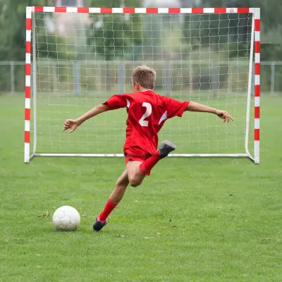 HOMCOM Nogometna mreža, plastični nogometni gol iz PE za odrasle in otroke, 302x83x201cm