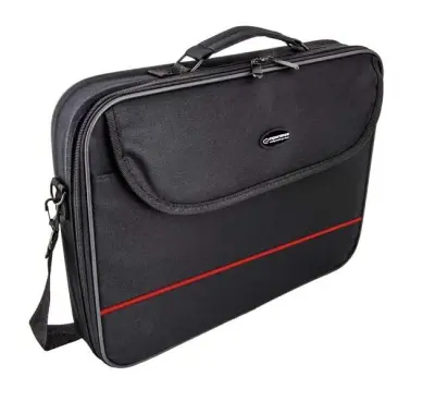 Torba za notebook ESPERANZA 15,6" CLASSIC, črna z rdečo črto