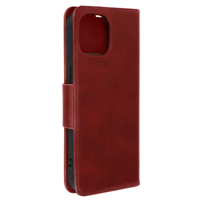 Zapestni ovitek za iPhone 15, preklop denarnice - rdec