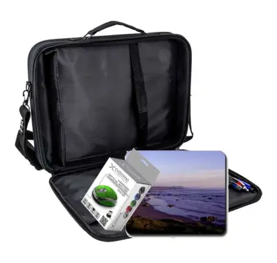 Komplet 3/1 torba za notebook 15,6" + podloga za miško + brezžična miška