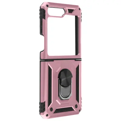 Ovitek za Samsung Galaxy Z Flip 5 Ring, serija ArmoRing Rose Gold