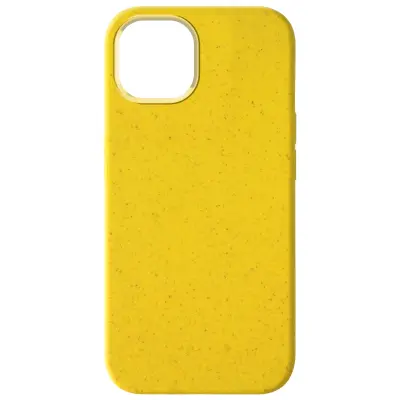 Mehka torbica za iPhone 15, ki jo je mogoce 100 % reciklirati, serija Classic Case Organic - rumena