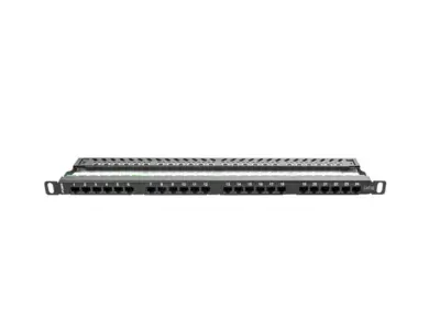Patch Panel Lanberg Cat.5e Utp 24 Puertos 0,5U Rack 19 Negro