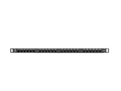 Patch Panel Lanberg Cat.6 UTP 24 Puertos 0,5U Rack 19 Negro