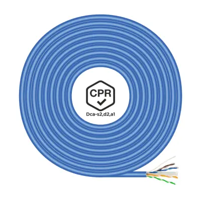 Aisens Cable de Red RJ45 LSZH CPR DCA CAT.6 UTP AWG24 AZUL 305M