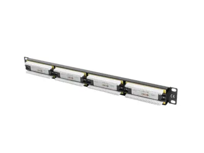 Patch Panel Lanberg Cat.6 UTP 24 Puertos 1U Cat.6 UTP 19 ''stojalo Negro