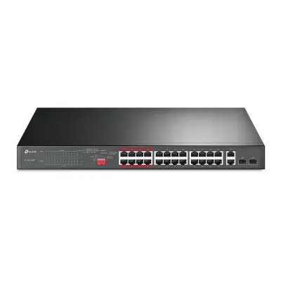Preklopite TP LINK TL-SL1226P / 24XFAST POE+, 2x1G POE+, 2xsfp, 250W