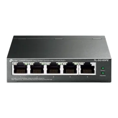 Preklopite TP-Link 5 Port Gigabit Easy Smart 4 Port Poe+