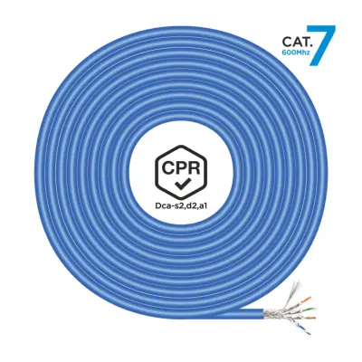 Aisens - Cable de Red RJ45 LSZH CPR DCA CAT.7 600 MHz S/FTP AWG23, AZUL, 305M