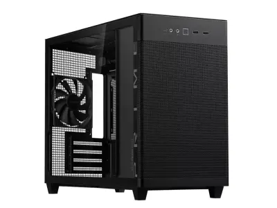 Caja Gaming Asus Prime AP201 TG MATX 2XUSB 3.2 S/F Negro