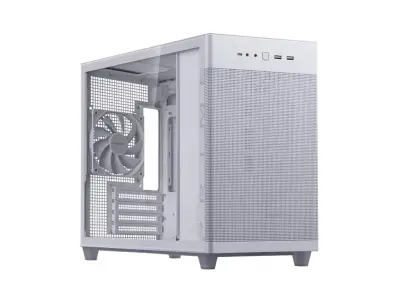 Caja Gaming Asus Prime AP201 TG MATX 2XUSB 3.2 S/F Blanco
