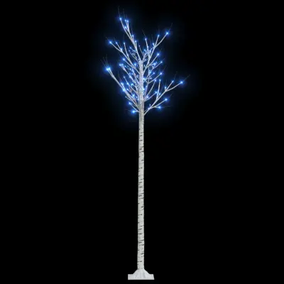 vidaXL Božično drevesce s 200 LED lučkami 2,2 m modro vrba
