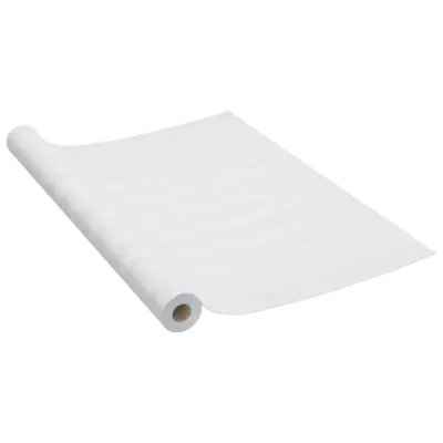 vidaXL Samolepilna folija za pohištvo bel les 500x90 cm PVC