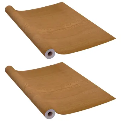 vidaXL Samolepilne folije za vrata 2 kosa svetli hrast 210x90 cm PVC