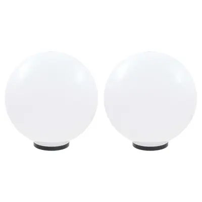 vidaXL LED okrogle svetilke 2 kosa krogle 50 cm PMMA