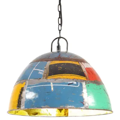 vidaXL Industrijska starinska viseča svetilka 25 W večbarvna 41 cm E27