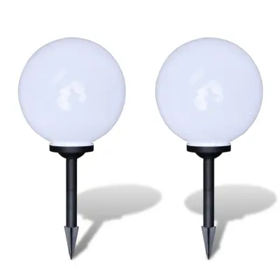 vidaXL Zunanje svetilke za osvetlitev poti 2 kosa LED 30 cm s konico