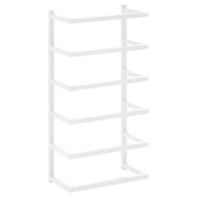 vidaXL Stojalo za brisače belo 24x12x48 cm jeklo