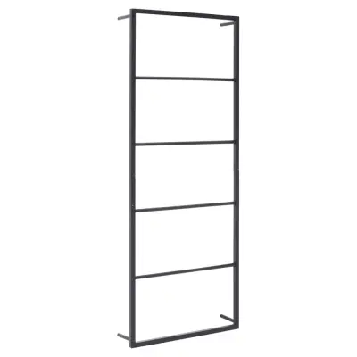 vidaXL Stojalo za brisače črno 45x10x115 cm jeklo