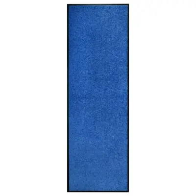 vidaXL Pralni predpražnik moder 60x180 cm