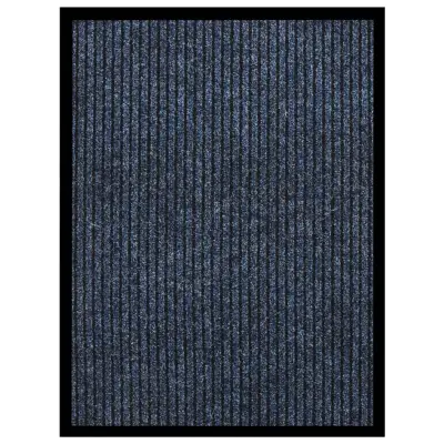 vidaXL Predpražnik črtast moder 60x80 cm