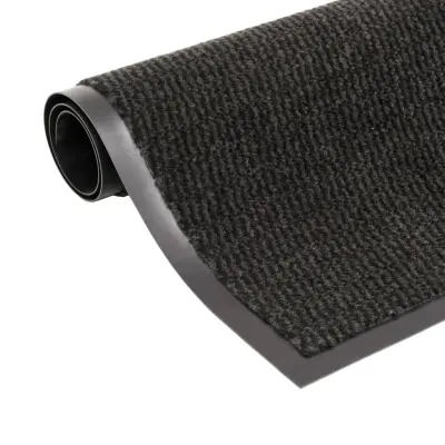 vidaXL Protiprašni predpražnik pravokotni taftani 120x180 cm črn