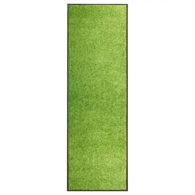 vidaXL Pralni predpražnik zelen 60x180 cm