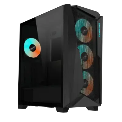 Gigabyte C301 GLASS USB 3.1 Gen2 Type-C ARGB osvetljeno ohišje, E-ATX črno