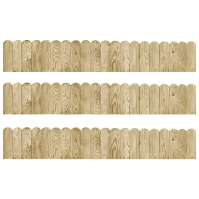 vidaXL Vrtne obrobe 3 kosi 120 cm impregnirana borovina