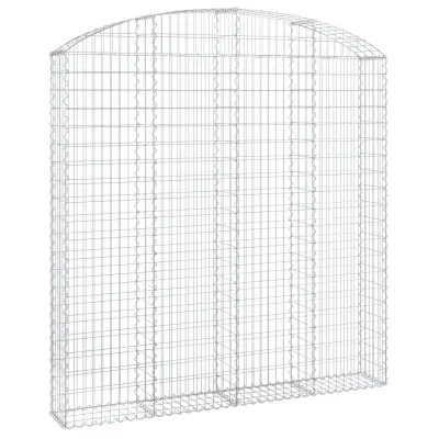 vidaXL Obokana gabonska košara 200x30x200/220 cm pocinkano železo