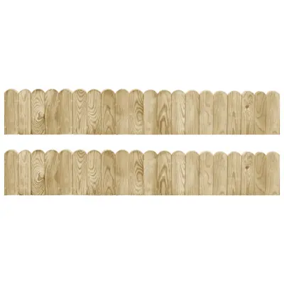 vidaXL Vrtne obrobe 2 kosa 120 cm impregnirana borovina