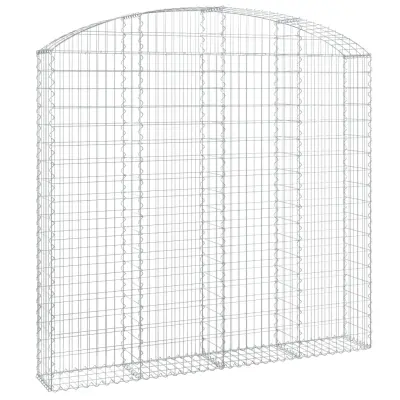 vidaXL Obokana gabonska košara 200x30x180/200 cm pocinkano železo