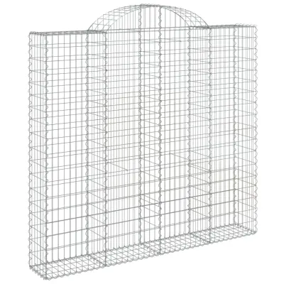 vidaXL Obokana gabonska košara 200x30x180/200 cm pocinkano železo