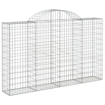 vidaXL Obokana gabonska košara 200x30x120/140 cm pocinkano železo