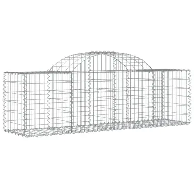 vidaXL Obokana gabonska košara 200x50x60/80 cm pocinkano železo